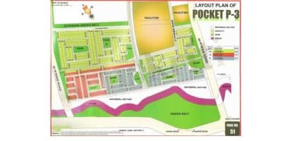 Layout of Sector P-3 Greater Noida